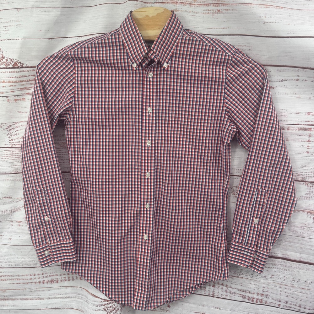 Brooks‎ Brothers Regent Shirt Mens Size Small Non Iron Supima Cotton Gingham
